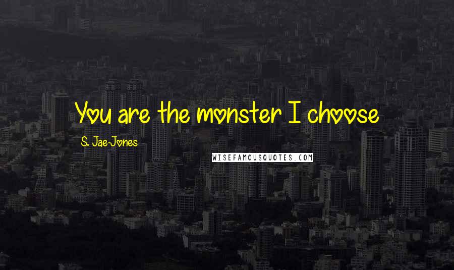 S. Jae-Jones Quotes: You are the monster I choose