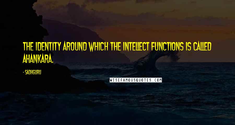 Sadhguru Quotes: The identity around which the intellect functions is called ahankara.
