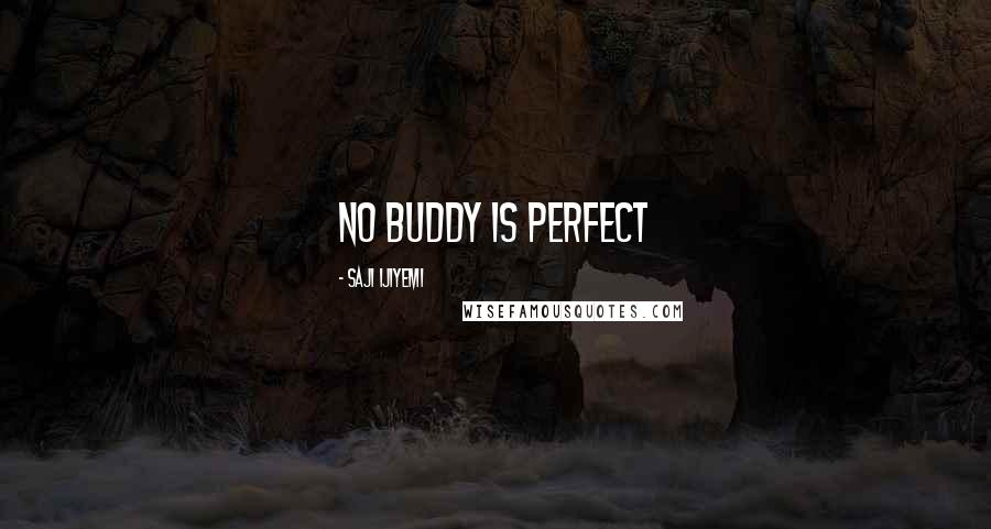 Saji Ijiyemi Quotes: No buddy is perfect