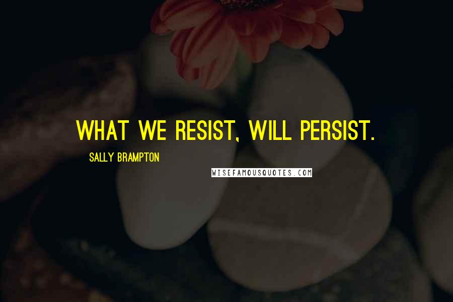 Sally Brampton Quotes: What we resist, will persist.