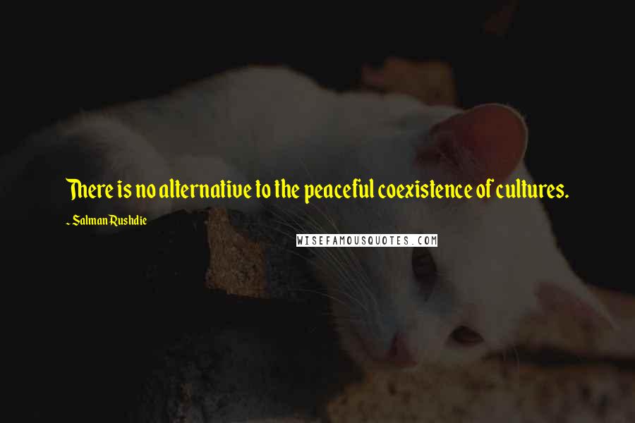 Salman Rushdie Quotes: There is no alternative to the peaceful coexistence of cultures.