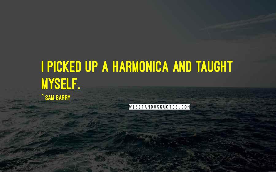 Sam Barry Quotes: I picked up a harmonica and taught myself.