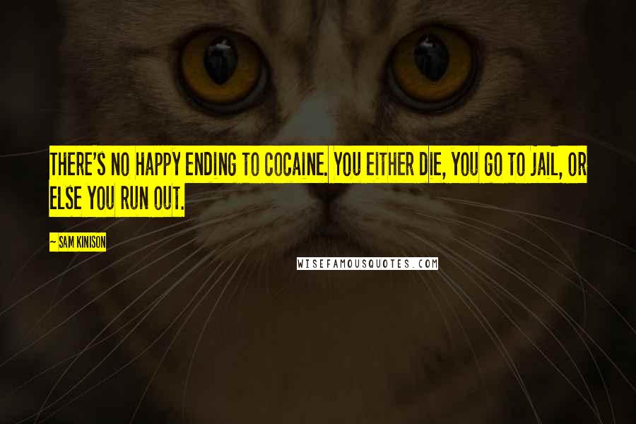 Sam Kinison Quotes: There's no happy ending to cocaine. You either die, you go to jail, or else you run out.