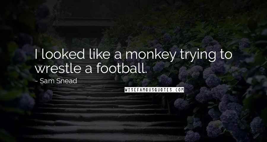 Sam Snead Quotes: I looked like a monkey trying to wrestle a football.