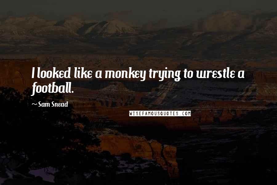 Sam Snead Quotes: I looked like a monkey trying to wrestle a football.
