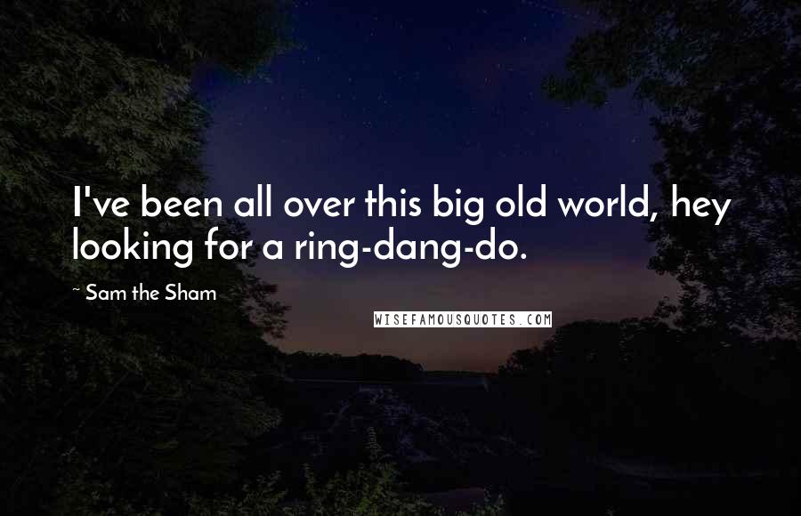 Sam The Sham Quotes: I've been all over this big old world, hey looking for a ring-dang-do.