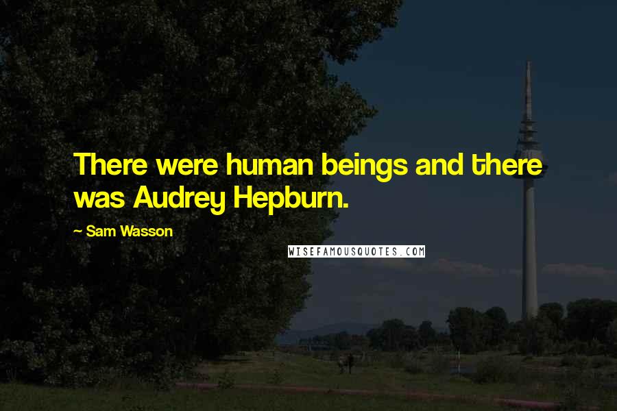 Sam Wasson Quotes: There were human beings and there was Audrey Hepburn.