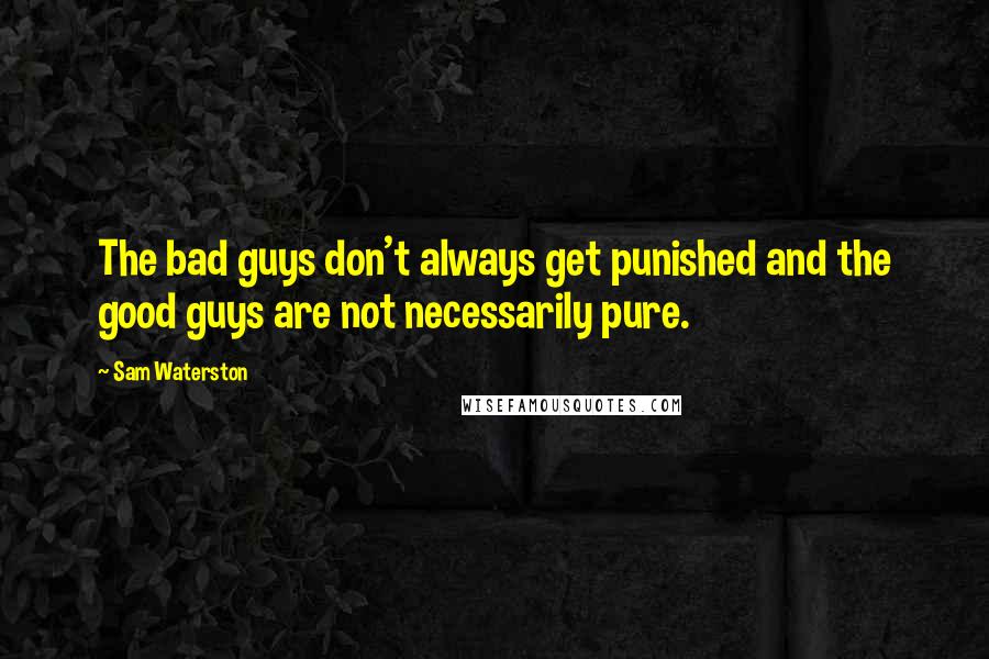 Sam Waterston Quotes: The bad guys don't always get punished and the good guys are not necessarily pure.