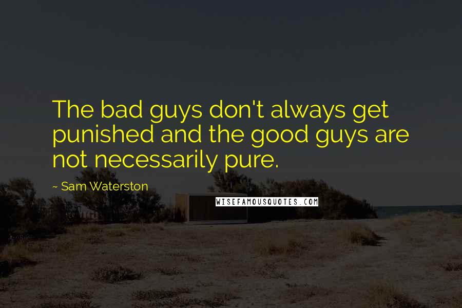 Sam Waterston Quotes: The bad guys don't always get punished and the good guys are not necessarily pure.