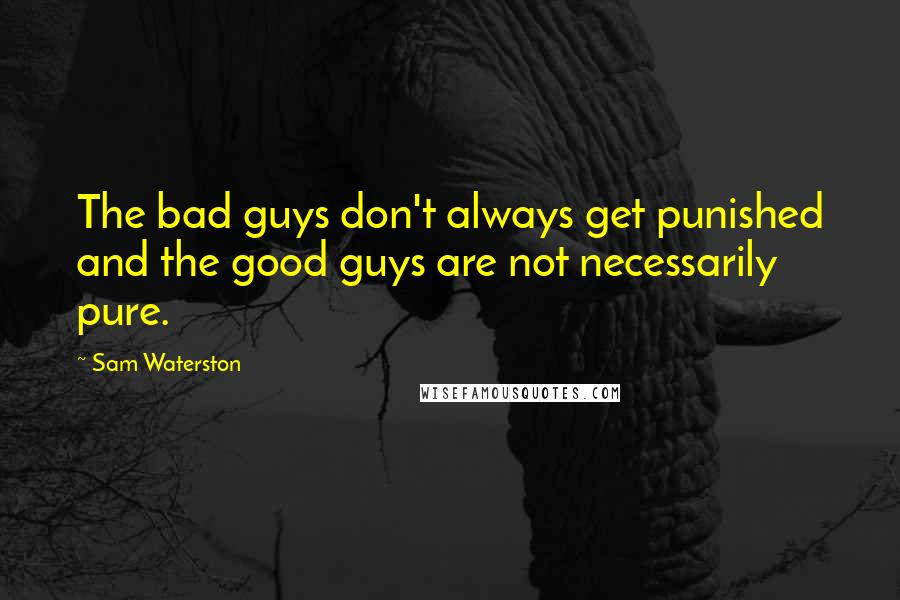 Sam Waterston Quotes: The bad guys don't always get punished and the good guys are not necessarily pure.