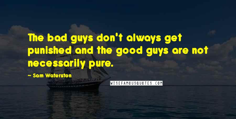 Sam Waterston Quotes: The bad guys don't always get punished and the good guys are not necessarily pure.