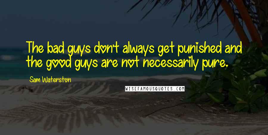 Sam Waterston Quotes: The bad guys don't always get punished and the good guys are not necessarily pure.