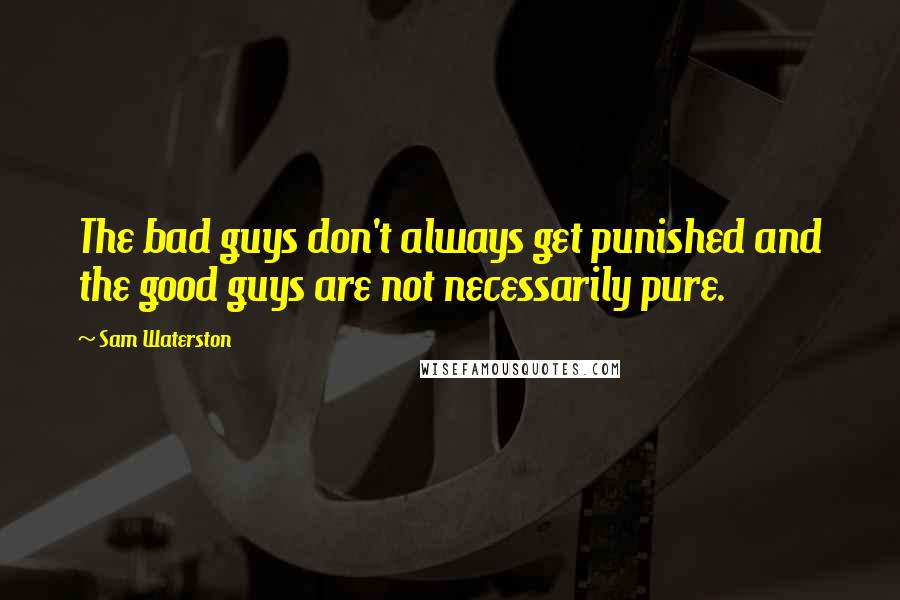Sam Waterston Quotes: The bad guys don't always get punished and the good guys are not necessarily pure.