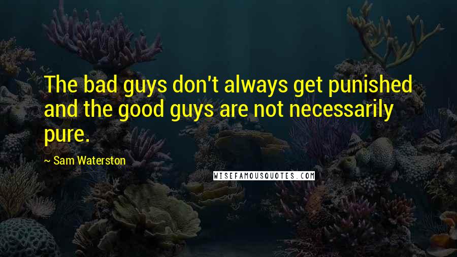 Sam Waterston Quotes: The bad guys don't always get punished and the good guys are not necessarily pure.