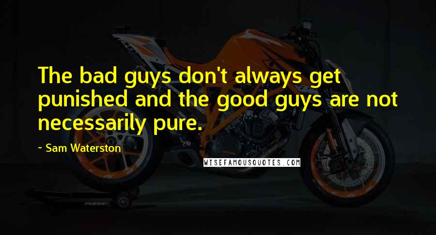 Sam Waterston Quotes: The bad guys don't always get punished and the good guys are not necessarily pure.