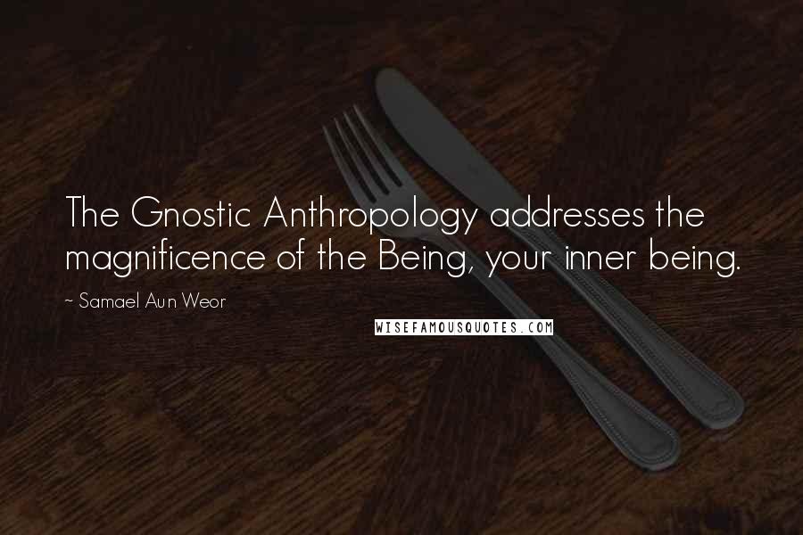 Samael Aun Weor Quotes: The Gnostic Anthropology addresses the magnificence of the Being, your inner being.