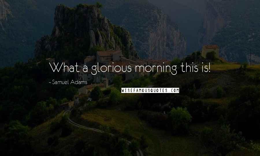 Samuel Adams Quotes: What a glorious morning this is!