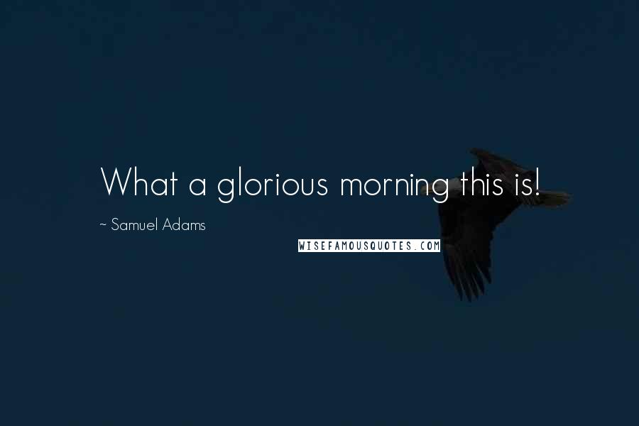 Samuel Adams Quotes: What a glorious morning this is!