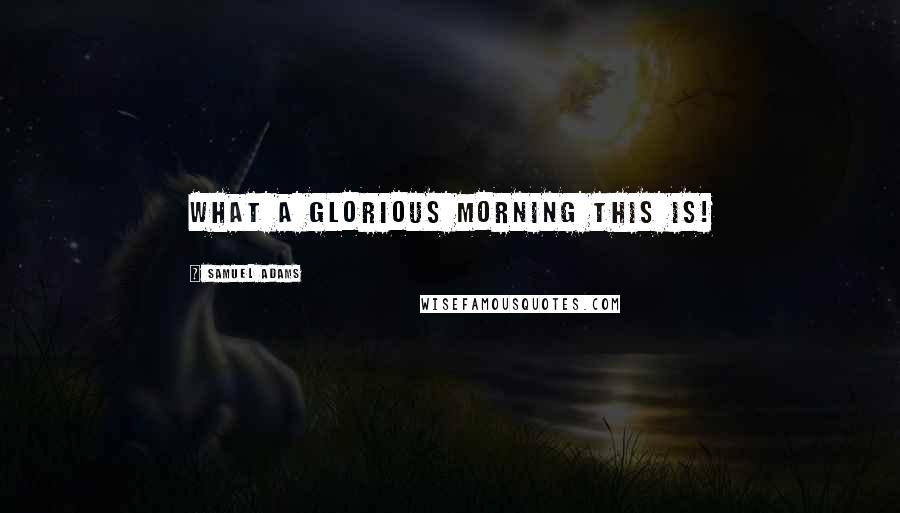 Samuel Adams Quotes: What a glorious morning this is!