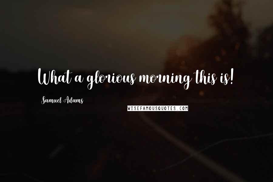 Samuel Adams Quotes: What a glorious morning this is!