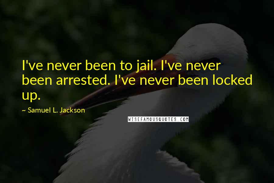 Samuel L. Jackson Quotes: I've never been to jail. I've never been arrested. I've never been locked up.