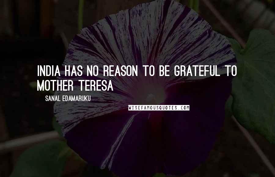 Sanal Edamaruku Quotes: India has no reason to be grateful to Mother Teresa