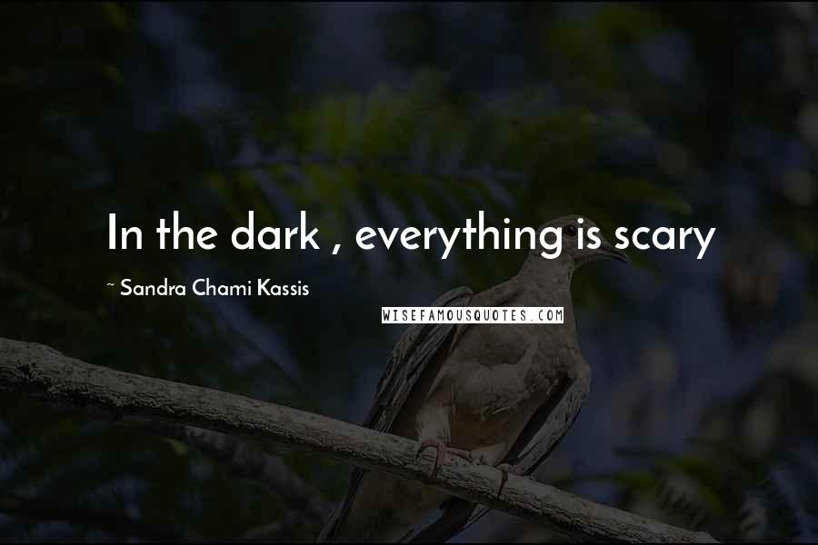 Sandra Chami Kassis Quotes: In the dark , everything is scary