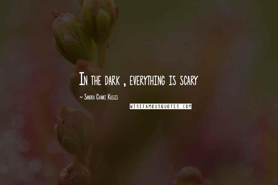 Sandra Chami Kassis Quotes: In the dark , everything is scary