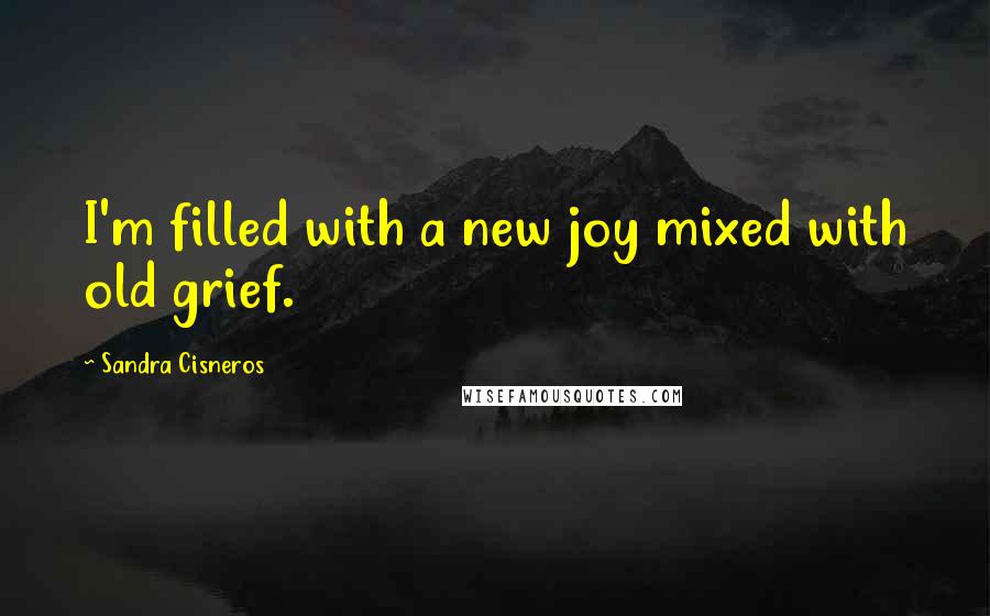 Sandra Cisneros Quotes: I'm filled with a new joy mixed with old grief.