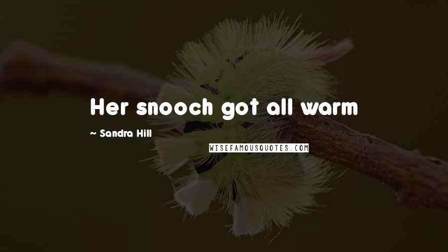 Sandra Hill Quotes: Her snooch got all warm