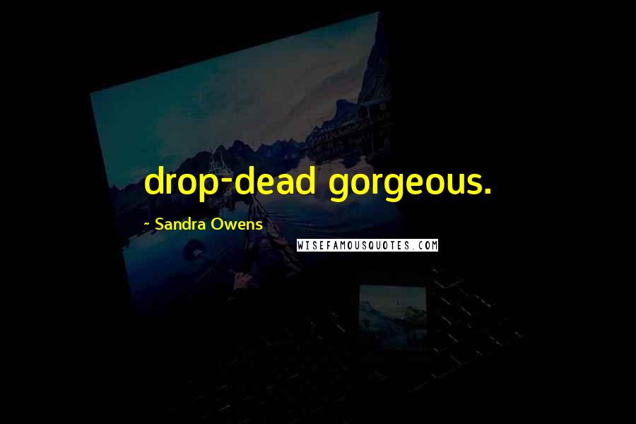 Sandra Owens Quotes: drop-dead gorgeous.