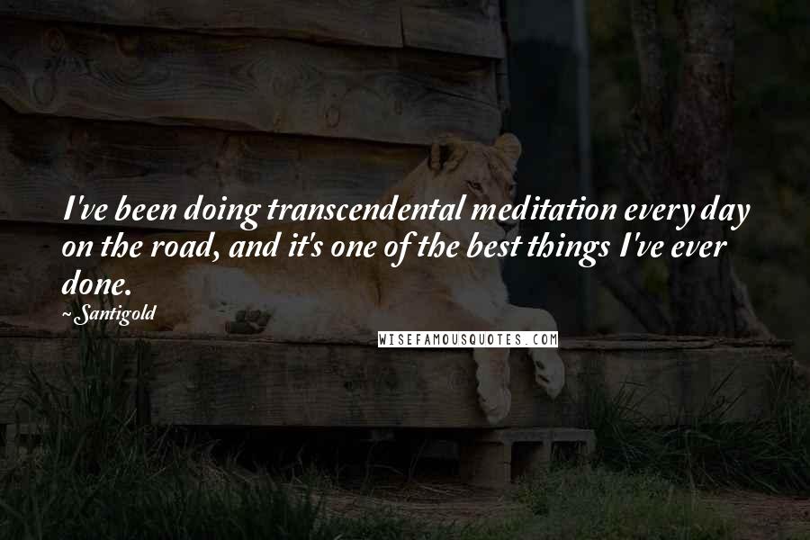 Santigold Quotes: I've been doing transcendental meditation every day on the road, and it's one of the best things I've ever done.