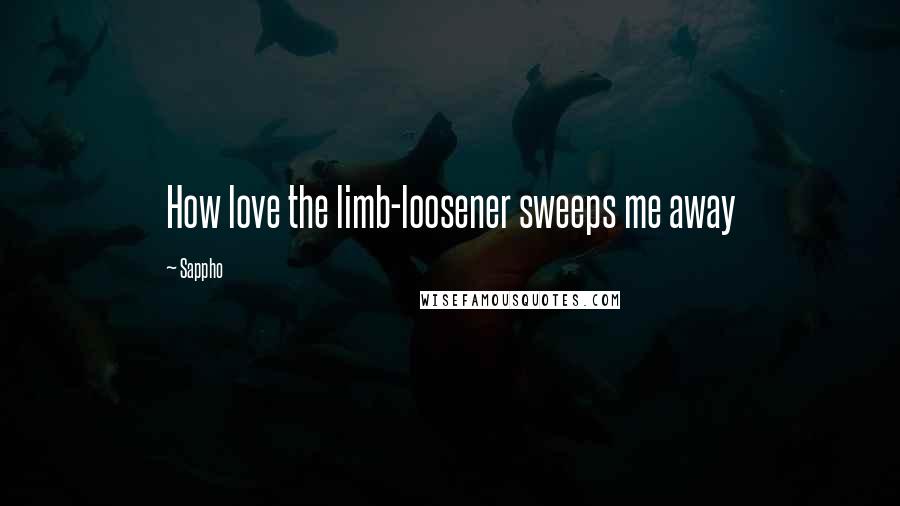 Sappho Quotes: How love the limb-loosener sweeps me away