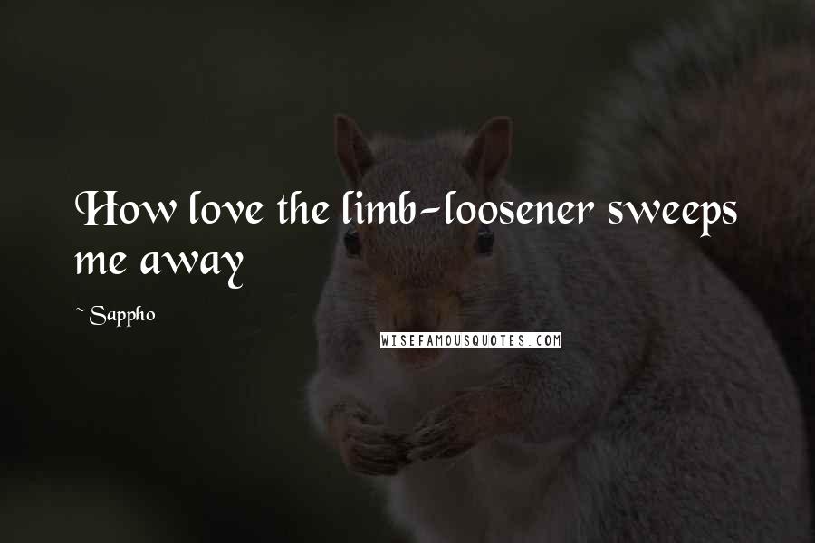 Sappho Quotes: How love the limb-loosener sweeps me away