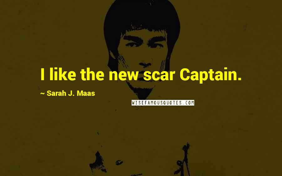 Sarah J. Maas Quotes: I like the new scar Captain.