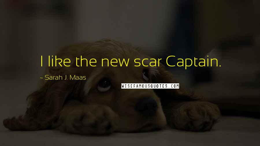 Sarah J. Maas Quotes: I like the new scar Captain.