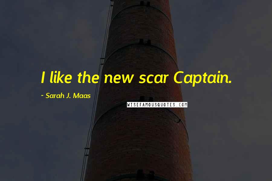 Sarah J. Maas Quotes: I like the new scar Captain.