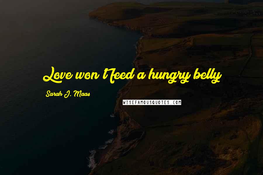 Sarah J. Maas Quotes: Love won't feed a hungry belly