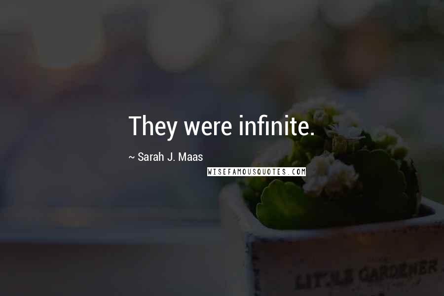 Sarah J. Maas Quotes: They were infinite.