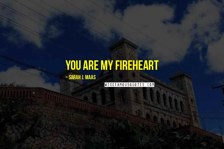 Sarah J. Maas Quotes: You are my Fireheart