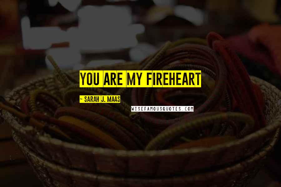 Sarah J. Maas Quotes: You are my Fireheart