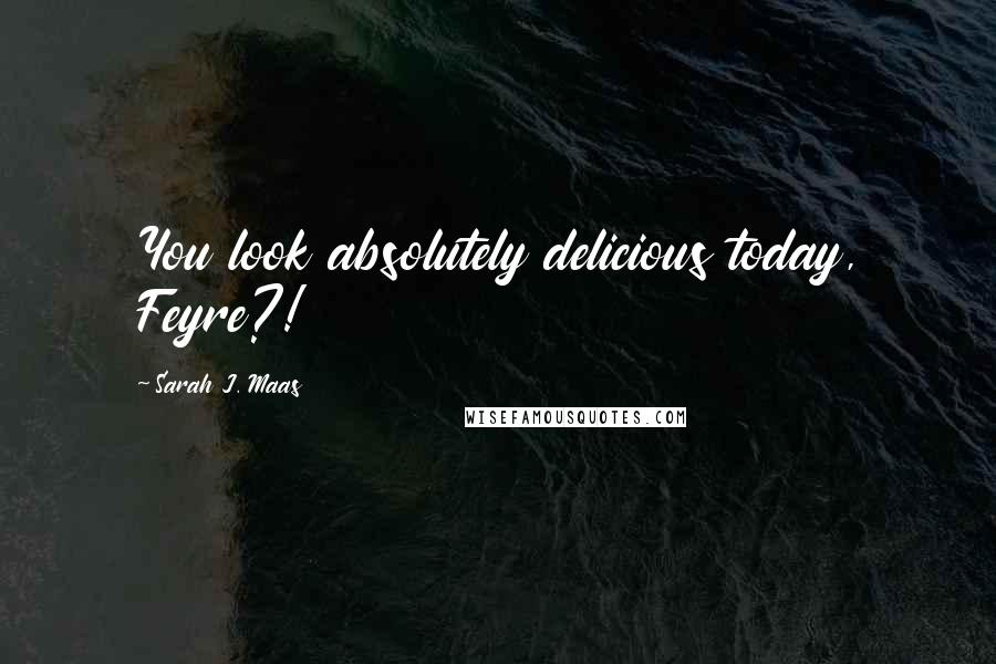 Sarah J. Maas Quotes: You look absolutely delicious today, Feyre?!