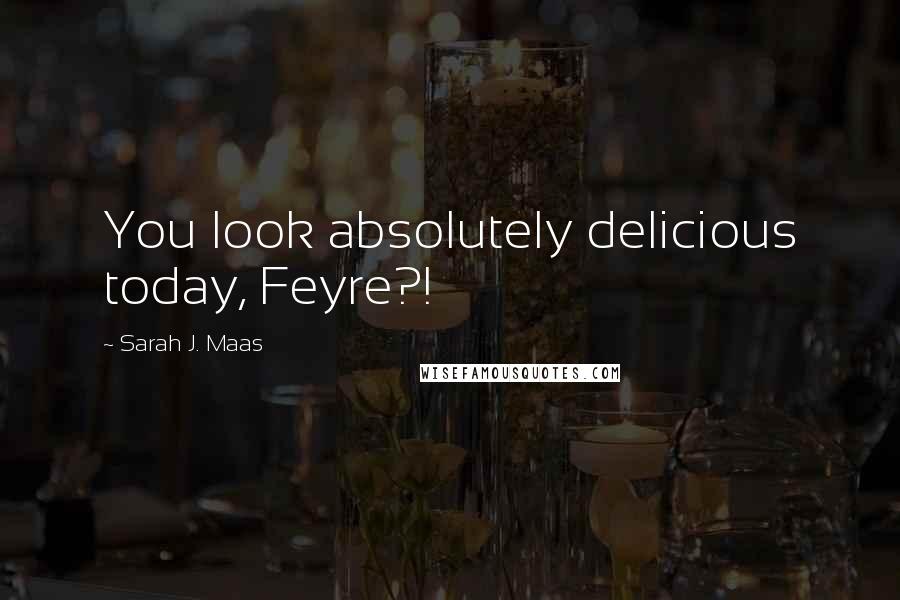 Sarah J. Maas Quotes: You look absolutely delicious today, Feyre?!