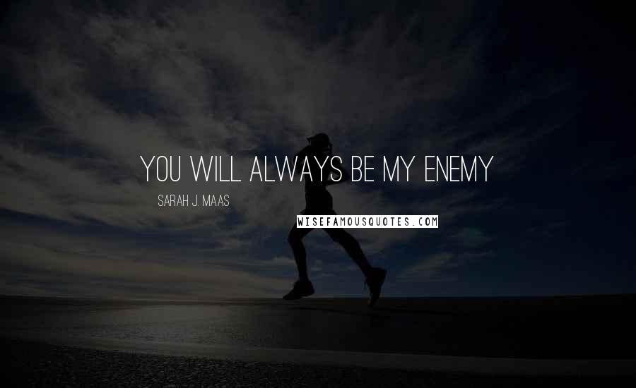 Sarah J. Maas Quotes: You will always be my enemy