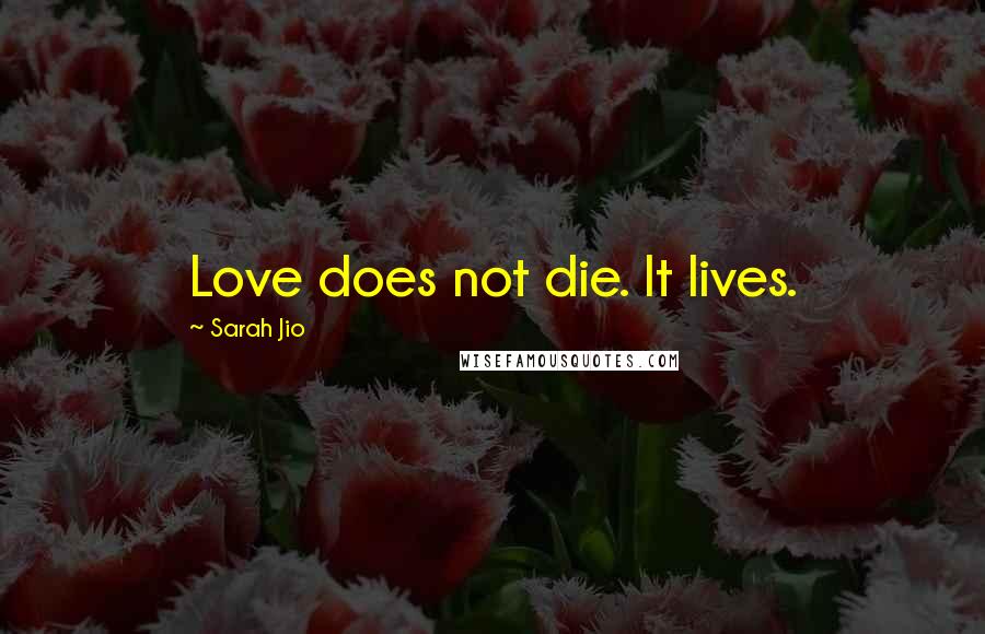 Sarah Jio Quotes: Love does not die. It lives.