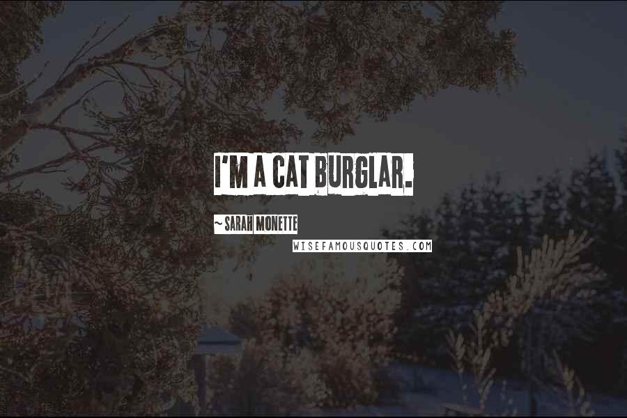 Sarah Monette Quotes: I'm a cat burglar.