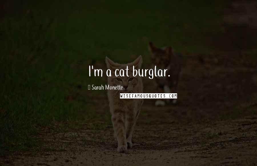 Sarah Monette Quotes: I'm a cat burglar.