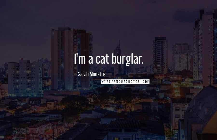 Sarah Monette Quotes: I'm a cat burglar.