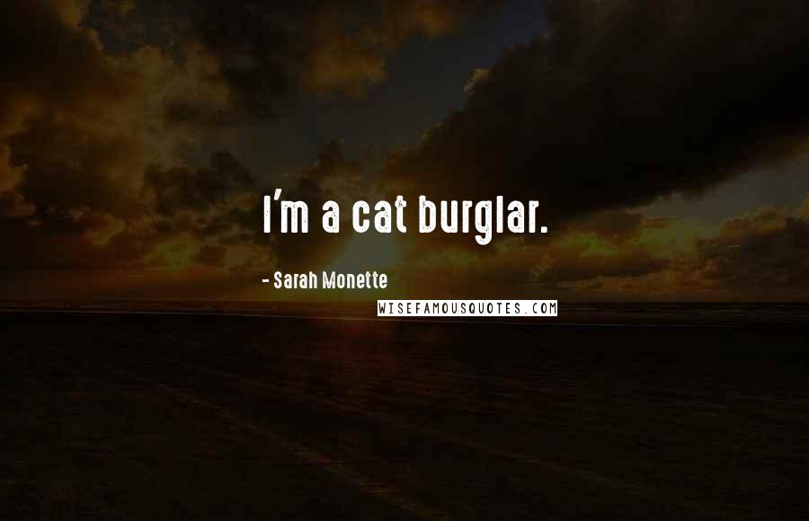 Sarah Monette Quotes: I'm a cat burglar.