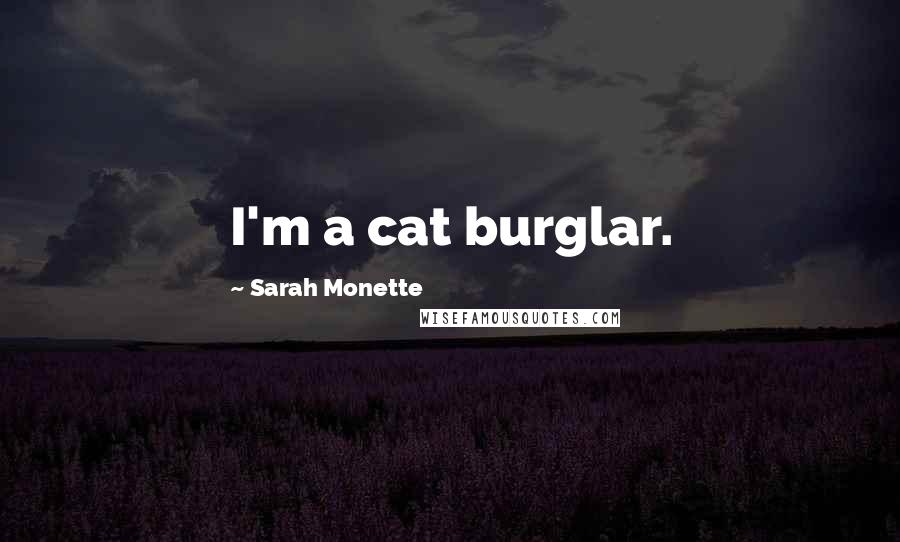 Sarah Monette Quotes: I'm a cat burglar.